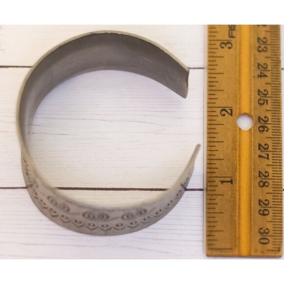 7 inch, Vintage Spiral Pewter Cuff Bracelet by Jorgon Jensen Denmark 226 - S35 - Picture 3 of 3